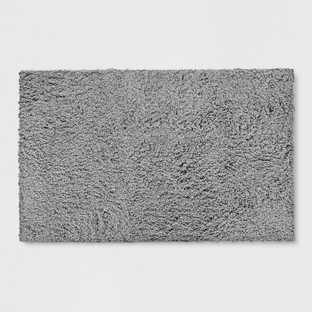 2'6"x3'10" Washable Plush Shag Accent Rug Gray - Room Essentials